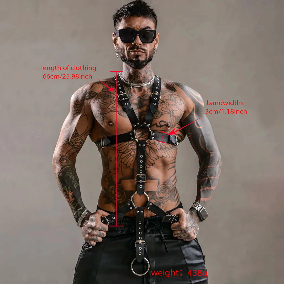 Men's Leather Harness