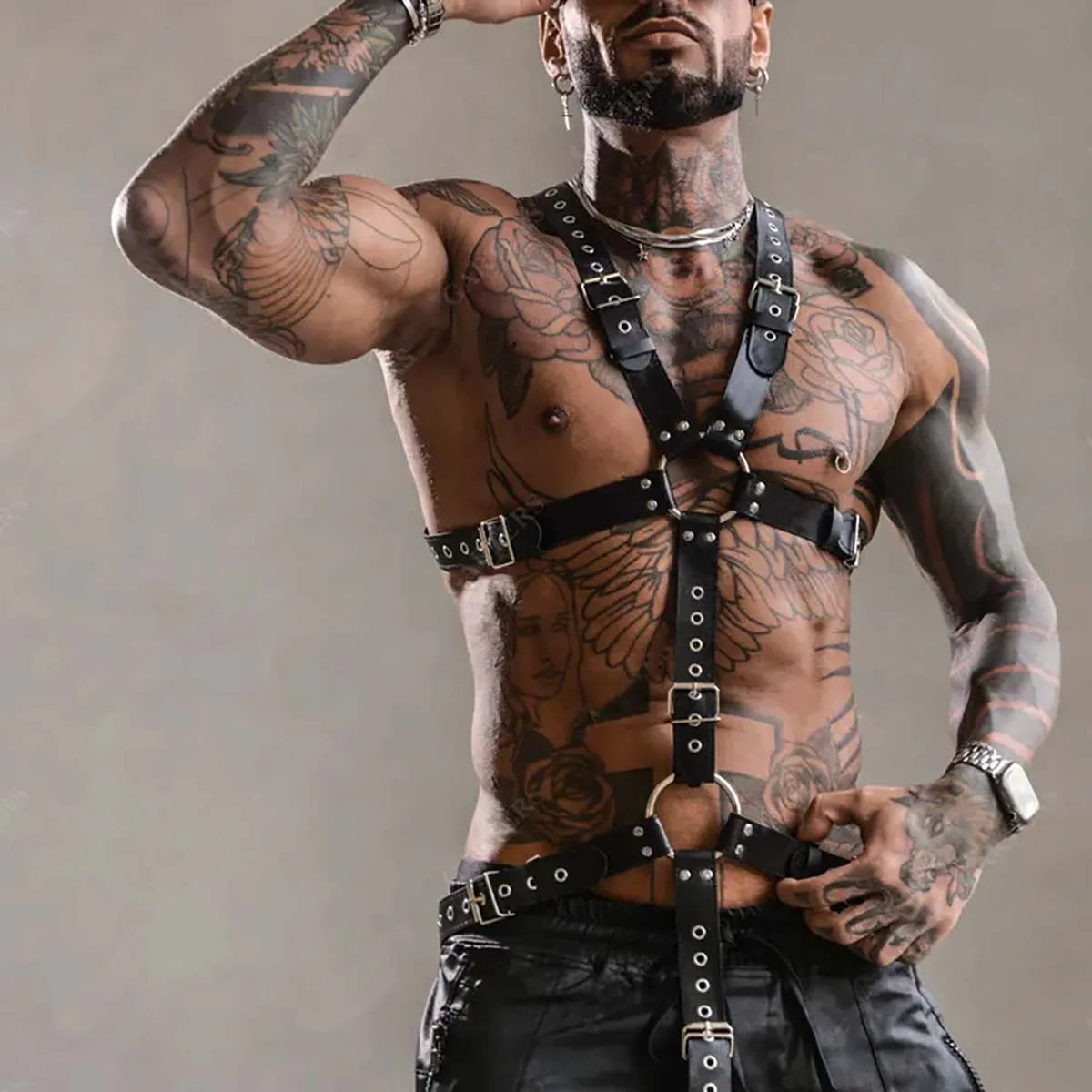 Men's Leather Harness