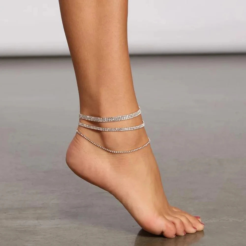 Rhinestone Foot Chain