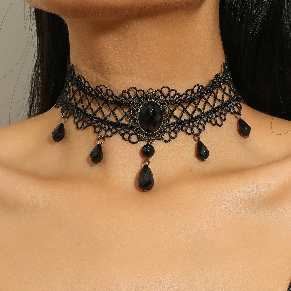 Vintage Gothic Lace Choker