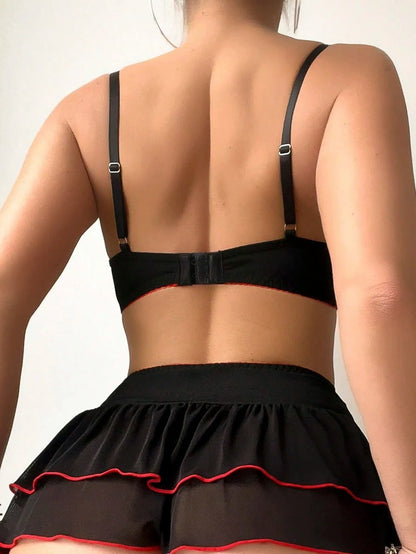 Noir & Rouge Aleena's Care Collection with Fishnets