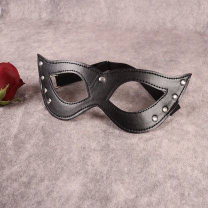 Cat Leather Eye Mask