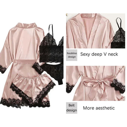 4 Pieces Sleepwear