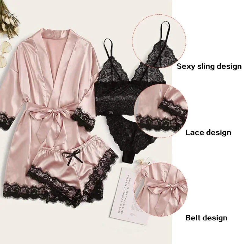 4 Pieces Sleepwear