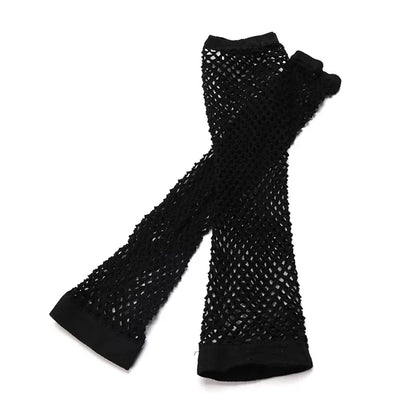 Fingerless Fishnet Gloves
