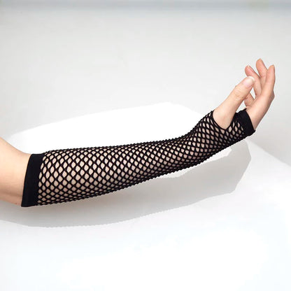 Fingerless Fishnet Gloves