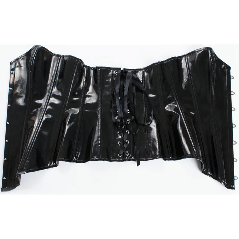 Black Vinyl Corset
