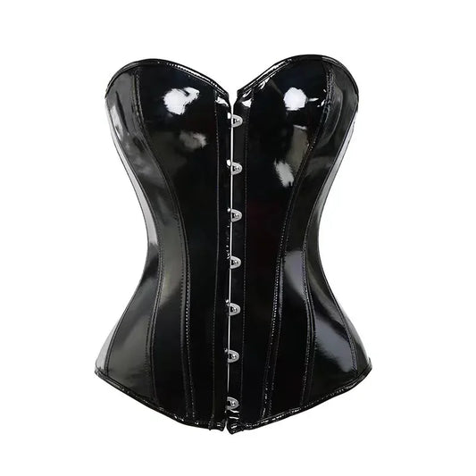 Black Vinyl Corset