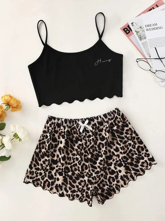 Pajamas Set Leopard