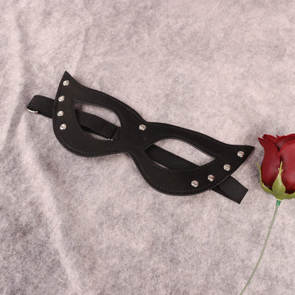 Cat Leather Eye Mask