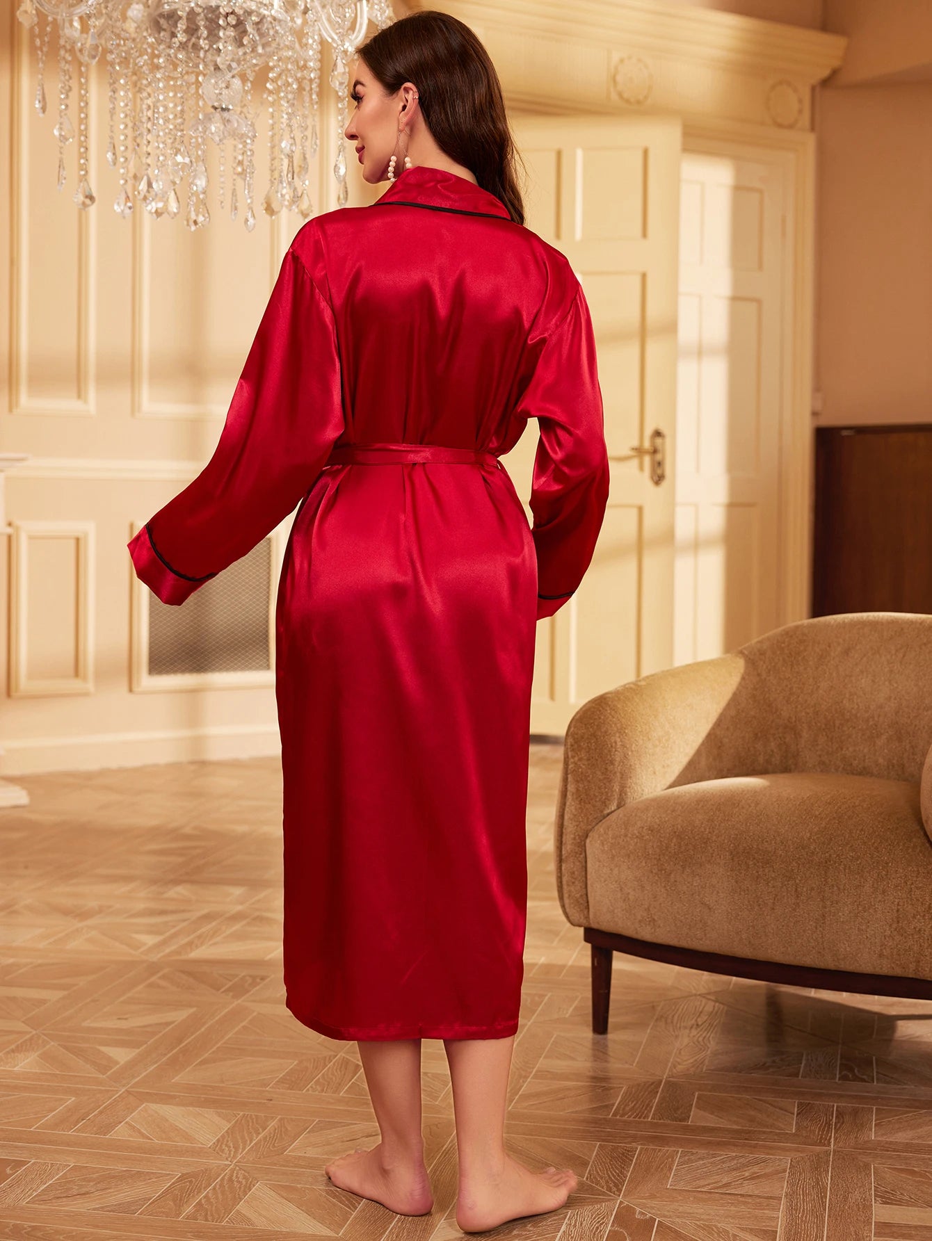 Satin Night Robe